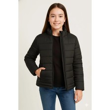 Beta Moda Hub Şişme Mont Hafif ve Sıcak Tutucu Kışlık Fermuarlı Su Itici Rahat Günlük Mont Kapüşonuz M