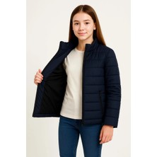 Beta Moda Hub Şişme Mont Hafif ve Sıcak Tutucu Kışlık Fermuarlı Su Itici Rahat Günlük Mont Kapüşonuz M