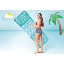 Intex Renklı Bardaklı YATAK188X71 cm  (El Pompası 29 cm Hediyemizdir)