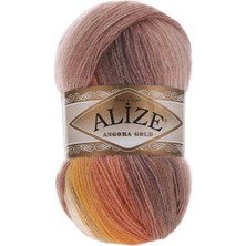 Alize Angora Gold Batik (1ADET) 4741 Krem-Pudra-Sarı Renkli El Örgü Ipliği