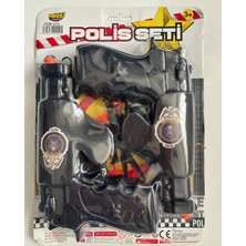 Mavi Su Dünyası Silahlı Polis Seti 2'li Set 20 cm