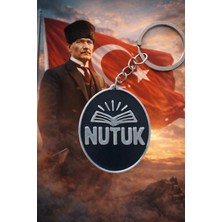 Serüven Nutuk Temalı Özel Tasarım Anahtarlık – Atatürk Ilhamlı Anlamlı Hatıra - Çift Yönlü 3D Baskı