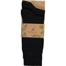 Abdullah Kiğılı 2'li Düz Likralı Esnek Bambu Karışımlı Çorap Seti