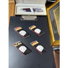 The Kibrit House  Iskambil Desenli Tasarım Kibrit 4'lü Set
