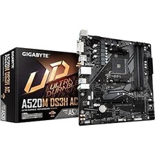 Starseven Gigabyte A520M DS3H Ac Am4 Ddr4 4733MHZ(OC) Pcie 3.0 M.2 Nvme Wifi + Bluetooth Gigabit Lan Matx Ana