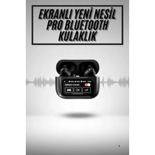 Narnuga 2.nesil Pro Ekranlı Sesli Görüşme Yapabilen Kablosuz Bluetooth Kulaklık