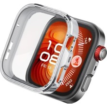 FirstModel Huawei Watch Fit 4 Pro Uyumlu Silikon Ekran ve Kasa Koruyucu Gümüş
