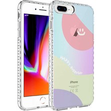 Efura iPhone 7 Plus Uyumlu Airbag Kenarlı Renkli Desenli Silikon Efr Elegans Kapak-No7