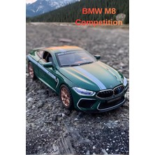 Craftivio Yeşil Işıklı Sesli 1:24 Ölçek Ince Detay Açılır Kapı Bmw M8 Competition Premium Model Araba