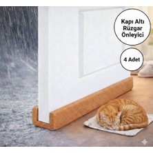 Baffhome 4 Adet Kapı Altı Rüzgâr, Soğuk ve Toz Önleyici Yalıtım Süngeri