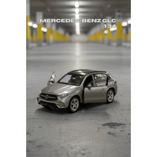 Craftivio Gri 1:34 Ölçek Die Cast Kapıları Açılır Lisanslı Mercedes Benz Glc Oyuncak Metal Model Araba