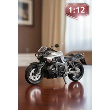 Craftivio Bmw K1300R Gümüş Model Motorsiklet 1:12 Ölçek Ince Detay Metal Diecast