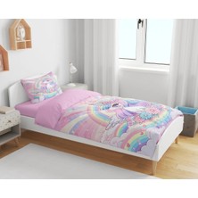 Sarel Unıcorn Baskılı 3D Tek Kişilik Nevresim