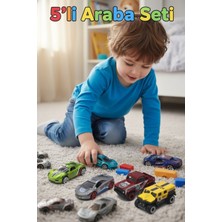 Craftivio 5'li Metal Oyuncak Araba Seti - Dayanıklı Diecast Model Yarış ve Arazi Araçları