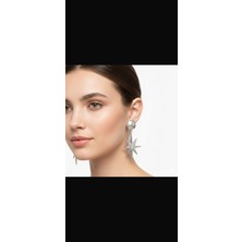 Yıldız Detaylı Uzun Küpe