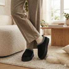 Gür Moda Içi Kürklü Ortopedik Hafif Kaymaz Taban Sıcak Tutan Terlik- Ayakkabı Süet