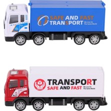 Craftivio 1 Adet Sürtmeli Metal 1:50 Ölçek Kapalı Kasa Oyuncak Kamyon 17.5 cm