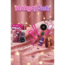 Craftivio Kız Çocuk Pembe Oyuncak Kuaför Seti - Fön Makinesi Düzleştirici Tarak Güzellik Oyuncağı