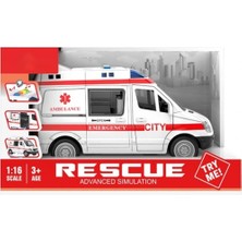 Pasifik Toys WY590E Işıklı Sesli Ambulans -Psf