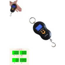 İtalyano Gülen Yüz Elektronik Kantar Dijital El Bagaj Bavul Tartısı Seyahat Çantası Valiz Vb. Tartısı LCD Ekran Fonksiyonlu Terazi (Max: 50 Kg)