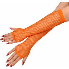 MiraLive Retro Turuncu File Parmaksız Eldiven 26 cm