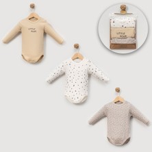 Lovemaxx 7012LV 3’lü Çıtçıtlı Body Zıbın Seti 3-24 Ay %100 Pamuk Oeko-Tex Antialerjik – Renkli