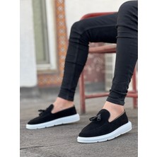 Baybonza BA0005 Bağcıksız Yüksek Taban Klasik Süet Kemerli Püsküllü Corcik Erkek Ayakkabı