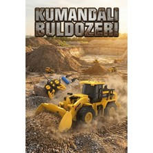 Craftivio Uzaktan Kumandalı Şarjlı Kepçe Dozer - 6 Kanal Işıklı Hareketli Iş Makinesi Oyuncak 1:24