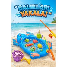 Craftivio Çocuklar Için Oltalı Balık Yakalama Seti - El Göz Koordinasyonu Geliştiren Eğitici Oyuncak
