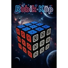 Craftivio Profesyonel 3x3 Hızlı Zeka Küpü - Özel Dokulu Siyah Speed Cube - Akıl ve Mantık Oyunu