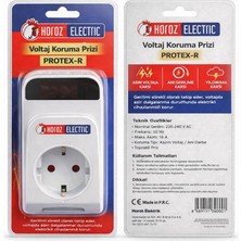 Mons Akım Koruma Priz Horoz Elektrik Yüksek Voltaj Ani Gerilim Yıldırım Koruma Prizi
