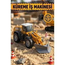 Craftivio Metal Başlıklı Oyuncak Küreme Iş Makinesi - Sürtmeli Hareketli Kar Küreyici Inşaat Aracı