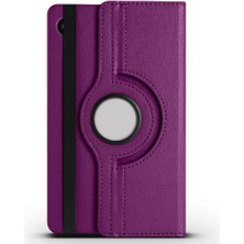 Ecruz Galaxy Tab A11 Plus Zore Dönebilen Standlı Kılıf - Mor