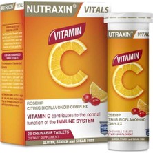 Shop A Way Nutraxin Vitals Vitamin C 28 Çiğnenebilir Tablet Takviye Edici Gıda
