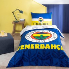 Shop A Way Taç Fenerbahçe Palamut Renkli Klişe Pamuk Nevresim Takımı, Çok Renkli, Küçük Tek Kişilik