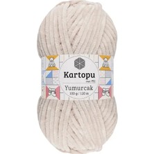 Kartopu Yumurcak Bebe (5 Adet) K863 Taş Rengi El Örgü Ipliği