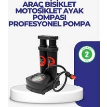 Hsc Bilişim Kaymaz Pedallı Ayaklı Hava Pompası Tüm Supap Uyumlu