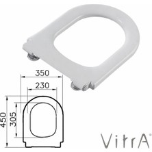 Vitra 85-003-509 Universal Soft Close Tek Alt Kapak