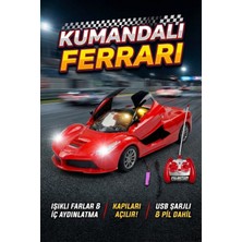 Craftivio Uzaktan Kumandalı Şarjlı Araba 1:18 Full Fonksiyon Işıklı ve Otomatik Kapıları Açılan Yarış Arabası