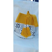 Wayuu Örgü Sarı Çanta