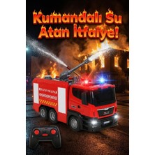 Craftivio Uzaktan Kumandalı Su Atan Itfaiye Arabası - Şarjlı, Işıklı ve Sesli Oyuncak Araba (24 Cm)