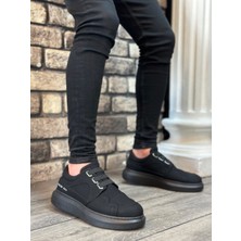 Baybonza BA0302 Boa Kalın Taban Bağcıksız Tarz Casual Siyah Siyah Erkek Ayakkabı
