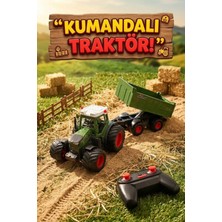 Craftivio Uzaktan Kumandalı Römorklu Traktör Işıklı Sesli Şarjlı Çiftlik Oyuncak Seti