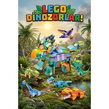 Craftivio 408 Parça 6'sı 1 Arada Dönüşen Dev Dinozor Robot Blok Seti - Eğitici Oyuncak Uyumlu Yapboz Oyuncak