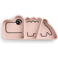 Done By Deer Done by Deer - Croco - Vakumlu Bölmeli Silikon Tabak - Pembe