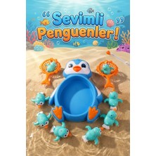 Craftivio Sevimli Penguen Banyo Oyuncağı - Eğitici Oltalı Balık Tutma ve Yakalama Seti