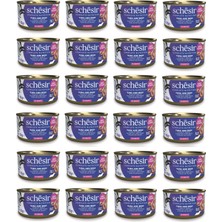 Schesir Ton ve Sığır Etli Tam ve Dengeli Broth Pişirme Suyunda Kedi Konservesi 85 Gr. x 24 Adet