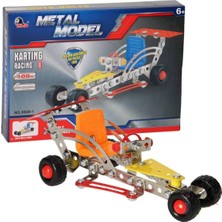 Craftivio Metal Yapı Inşaat Seti 109 Parça Eğitici Montaj Oyunu - Kendin Yap (Dıy) Yarış Arabası Maketi