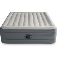 Intex Queen Pillow Rest Mid-Rise Aırbed Fiber-Tech Yatak (220-240V Dahili Pompa) 152X203X46CM