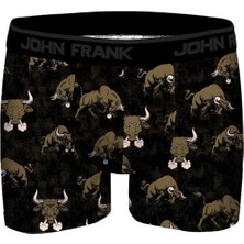 John Frank Dijital Baskılı Modal Boxer Haki